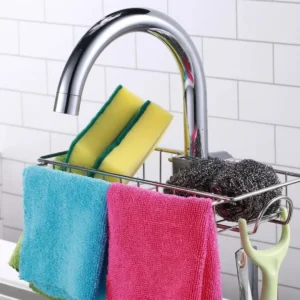 Extended Length Stainless Steel Faucet Drain Rack