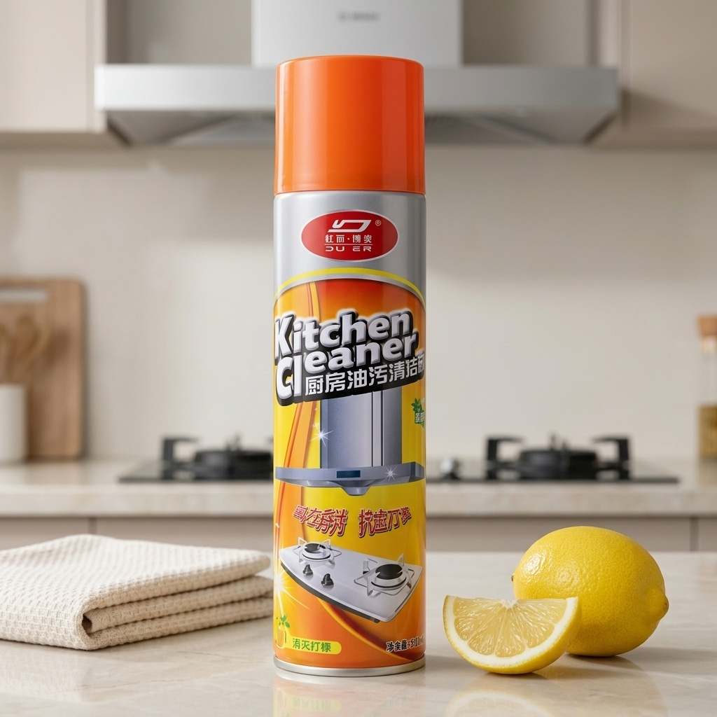 DU ER Foam Kitchen Cleaner 500ml – চুলা ও চিমনির তেল-চর্বি পরিষ্কারের ফোম স্প্রে